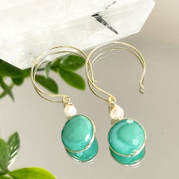 🎁Artisan ♥️wrapping cristals earrings - Picture 4 of 6